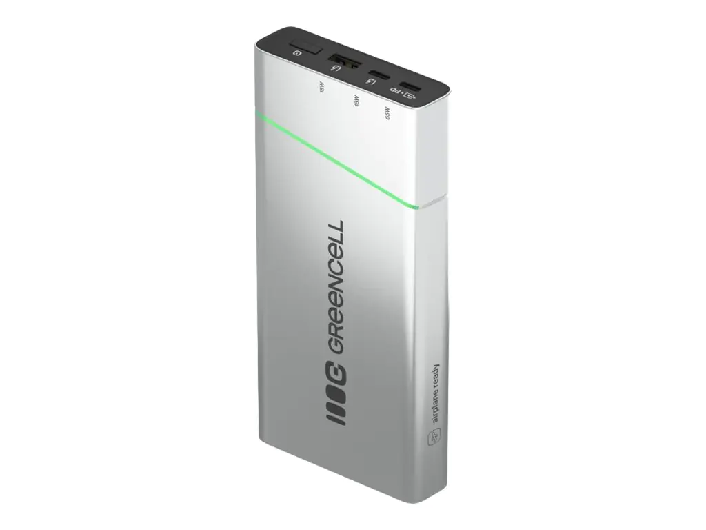 Green Cell PowerPlay Pro - Powerbank - 20800 mAh - 65 watt - 3.25 A - QC 3.0, GC Ultra Charge, PD - 3 Ausgabeanschlussstellen (USB-C, USB) PBPLGC20P