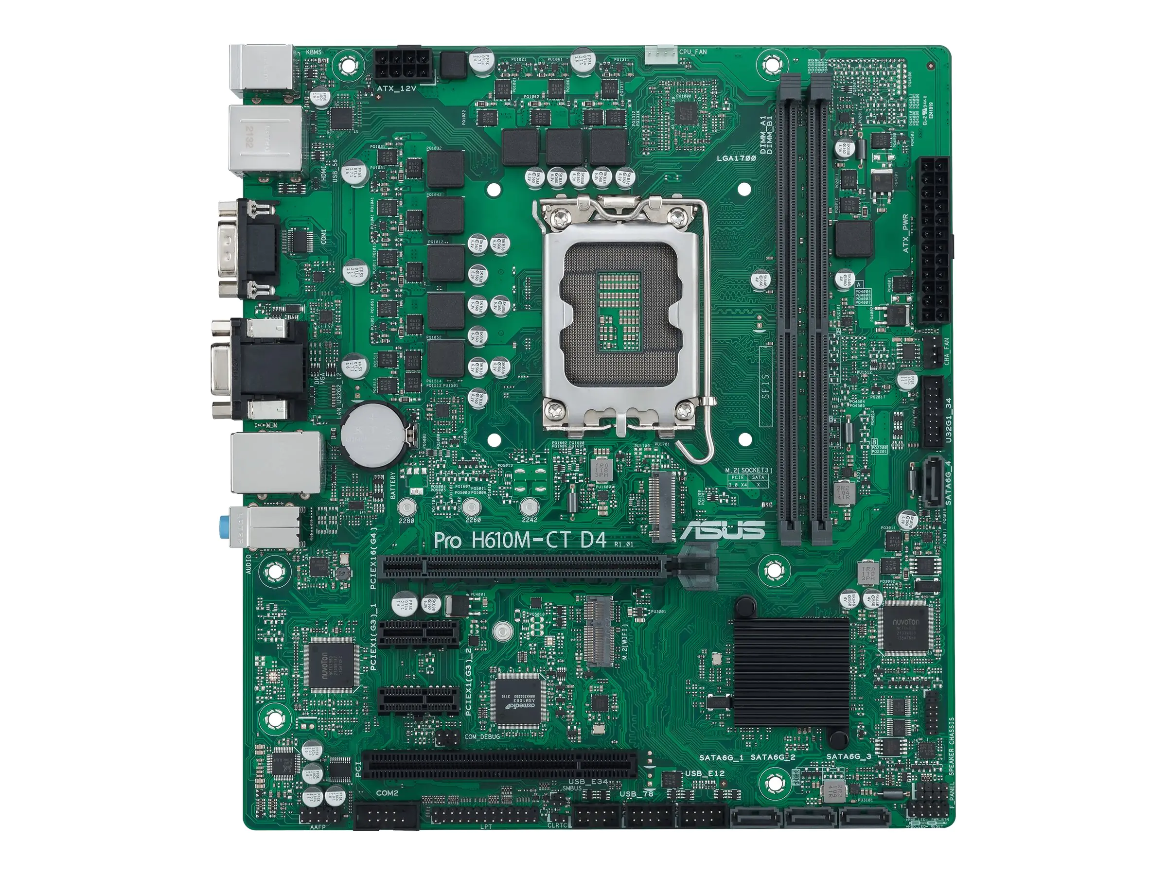 ASUS PRO H610M-CT D4-CSM - Motherboard - micro ATX - LGA1700 Sockel - H610 Chipsatz - USB 3.2