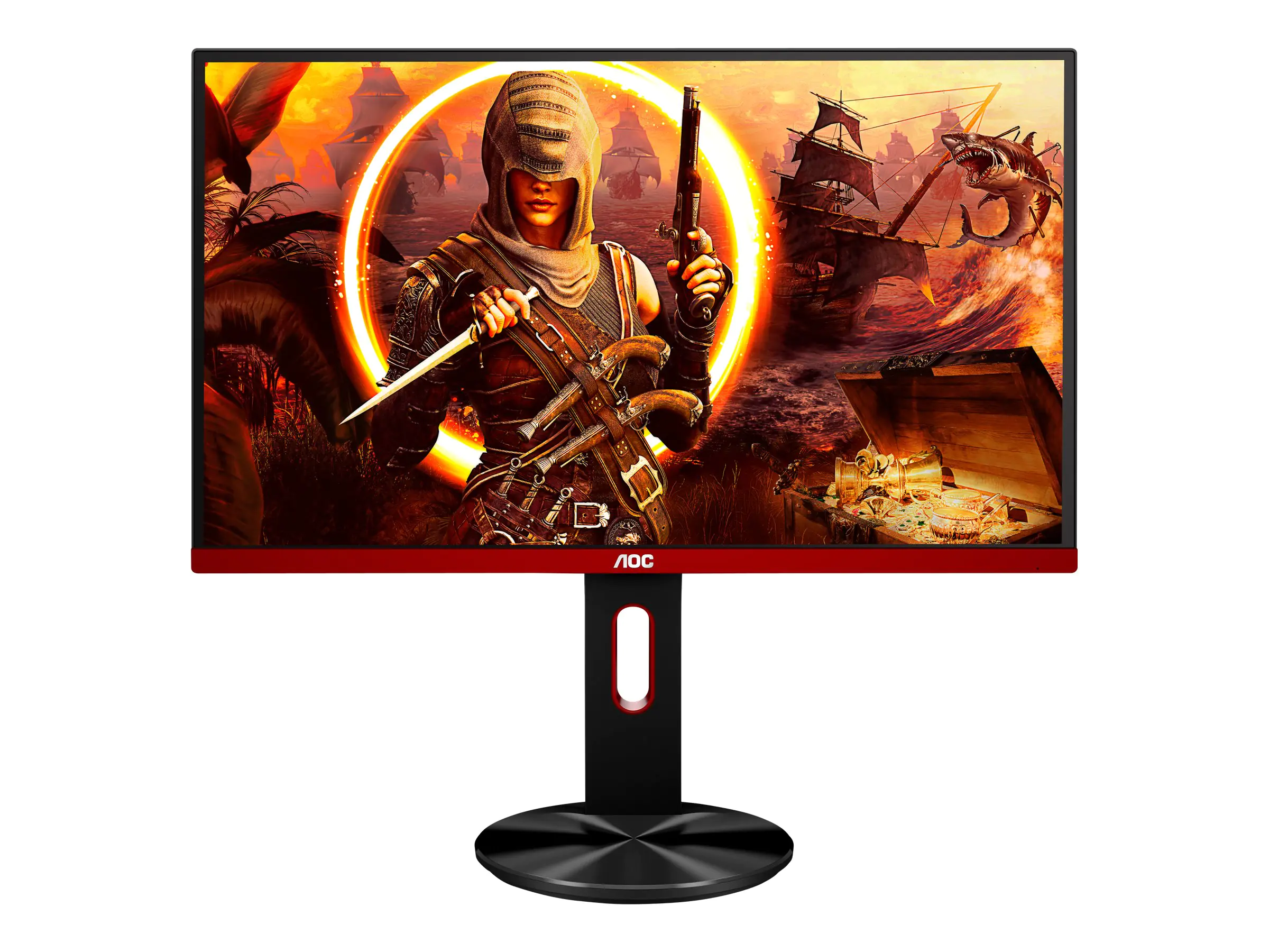 AOC Gaming G2590PX - LED-Monitor - 62.2 cm (24.5") - 1920 x 1080 Full HD (1080p) @ 144 Hz - TN - 400 cd/m² - 1000:1 - 1 ms - 2xHDMI, VGA, DisplayPort - Lautsprecher - mit Re-Spawned 3 Year Advance Replacement and Zero Dead Pixel Guarantee / 1 Year One-Tim