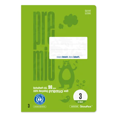 Staufen Schulheft Premio A5 - Bürokleinmaterial - A5 040780003