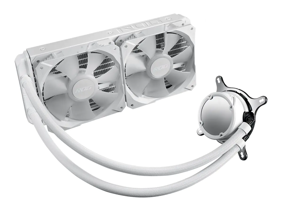 ASUS ROG STRIX LC II 240 ARGB - White Edition - Prozessor-Flüssigkeitskühlsystem - Kühlergröße: 240 mm - (für: AM4, TR4, LGA1200, LGA1700, AM5, LGA115x Socket) 90RC00E2-M0UAY4