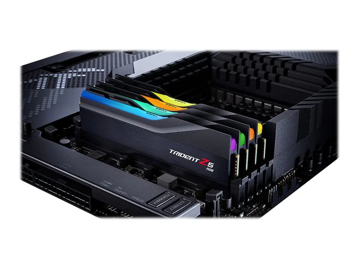 G.Skill Trident Z5 RGB - DDR5 - Kit - 32 GB: 2 x 16 GB - DIMM 288-PIN - 5200 MHz / PC5-41600 - CL36 - 1.2 V - ungepuffert - non-ECC - mattschwarz