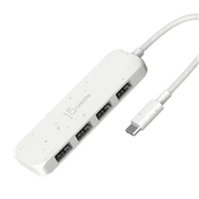 J5Create JCH341EW - Hub - umweltfreundlich, USB-C - 4 x USB 3.2 Gen 2 - Desktop