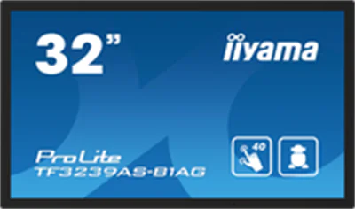 Iiyama ProLite TF3239AS-B1AG - 81 cm (32") Diagonalklasse (80 cm (31.5") sichtbar) LCD-Display mit LED-Hintergrundbeleuchtung - Digital Signage - mit Integrierter Media-Player und Touchscreen (Multi-Touch) - Android - 1080p 1920 x 1080 - Schwarz Iiyama ProLite TF3239AS-B1AG - 81 cm (32") Diagonalklasse (80 cm (31.5") sichtbar) LCD-Display mit LED-Hintergrundbeleuchtung - Digital Signage - mit Integrierter Media-Player und Touchscreen (Multi-Touch) - Android - 1080p 1920 x 1080 - Schwarz