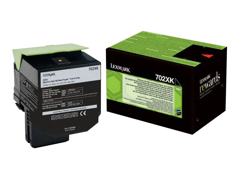 Lexmark 702XK - Besonders hohe Ergiebigkeit - Schwarz - Original - Tonerpatrone LCCP, LRP - für Lexmark CS510de, CS510dte Lexmark 702XK - Besonders hohe Ergiebigkeit - Schwarz - Original - Tonerpatrone LCCP, LRP - für Lexmark CS510de, CS510dte