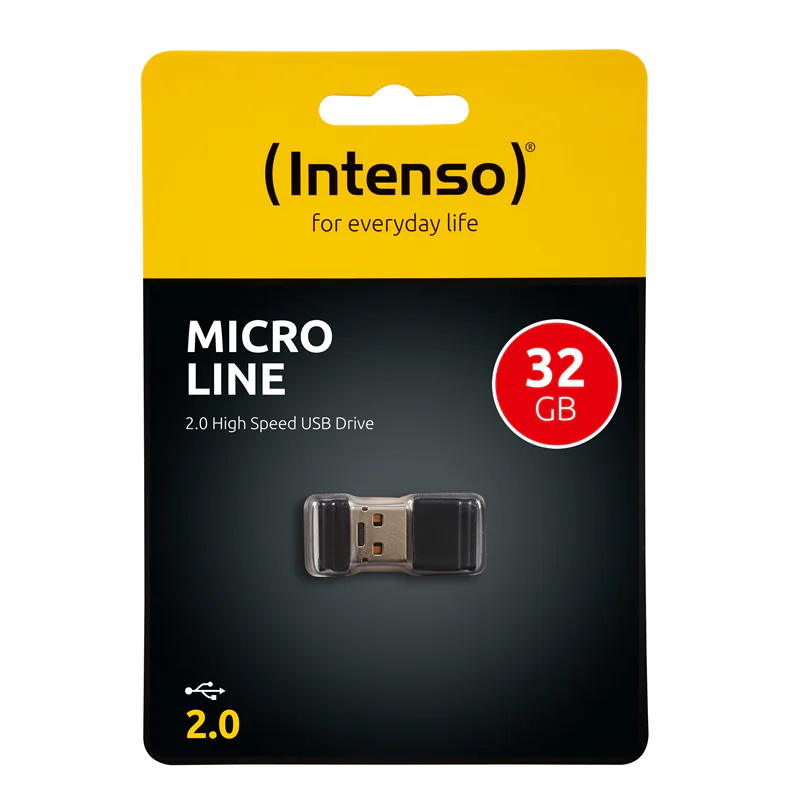 Intenso Micro Line - USB-Flash-Laufwerk - 32 GB - USB 2.0 - Schwarz Intenso Micro Line - USB-Flash-Laufwerk - 32 GB - USB 2.0 - Schwarz