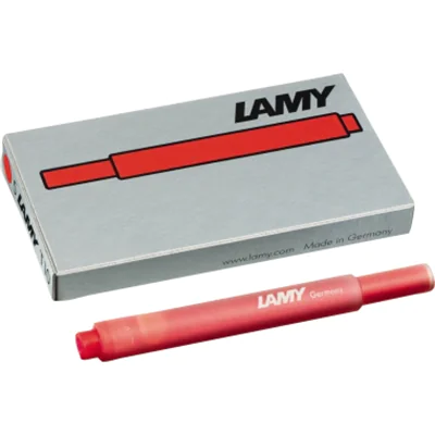 Lamy Tintenpatrone T 10 Großraumtintenpatrone nicht löschbar rot 5 St./Pack. Lamy Tintenpatrone T 10 Großraumtintenpatrone nicht löschbar rot 5 St./Pack.