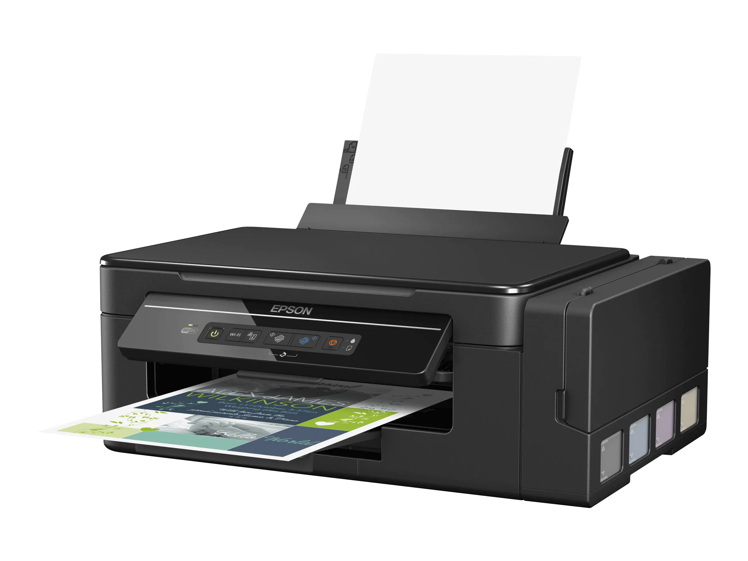 Epson EcoTank ET-2600 - Multifunktionsdrucker - Farbe - Tintenstrahl - A4/Legal (Medien) - bis zu 10 Seiten/Min. (Drucken) - 100 Blatt - USB, Wi-Fi(n) - Schwarz