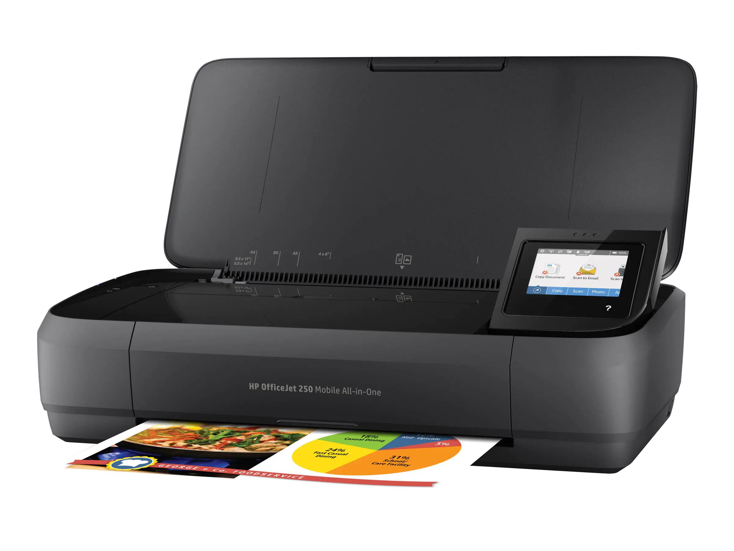 HP Officejet 250 Mobile All-in-One - Multifunktionsdrucker - Farbe - Tintenstrahl - Legal (216 x 356 mm) (Original) - A4/Legal (Medien) - bis zu 8 Seiten/Min. (Kopieren) - bis zu 10 Seiten/Min. (Drucken) - 50 Blatt - USB 2.0, USB-Host, Wi-Fi HP Officejet 250 Mobile All-in-One - Multifunktionsdrucker - Farbe - Tintenstrahl - Legal (216 x 356 mm) (Original) - A4/Legal (Medien) - bis zu 8 Seiten/Min. (Kopieren) - bis zu 10 Seiten/Min. (Drucken) - 50 Blatt - USB 2.0, USB-Host, Wi-Fi