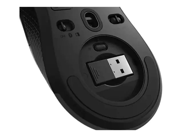 Lenovo Legion M600 Gaming Mouse - Maus - rechts- und linkshändig - optisch - 8 Tasten - kabellos, kabelgebunden - Bluetooth, 2.4 GHz, USB 2.0 - kabelloser Empfänger (USB) - Schwarz, Iron Gray - für IdeaCentre 5 14; IdeaCentre Gaming 5 17; Legion 5 15; 5 P