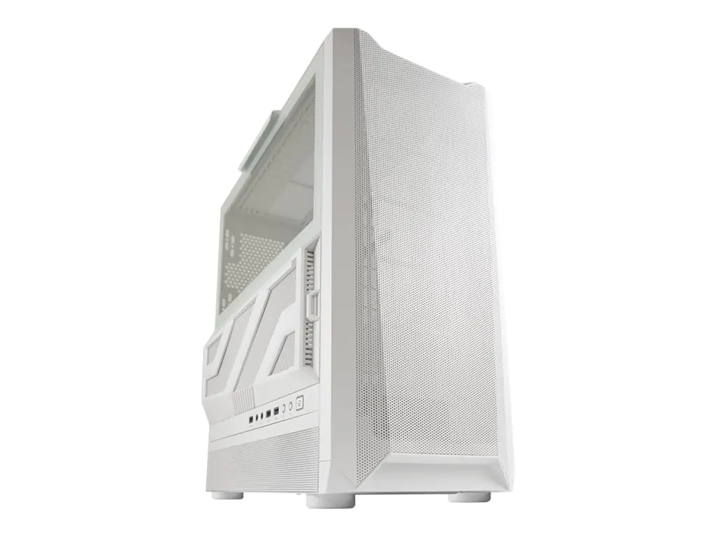LC Power Gaming 900W Lumaxx Light - Mid tower - ATX - Seitenteil mit Fenster (gehärtetes Glas) - weiß - USB/Audio