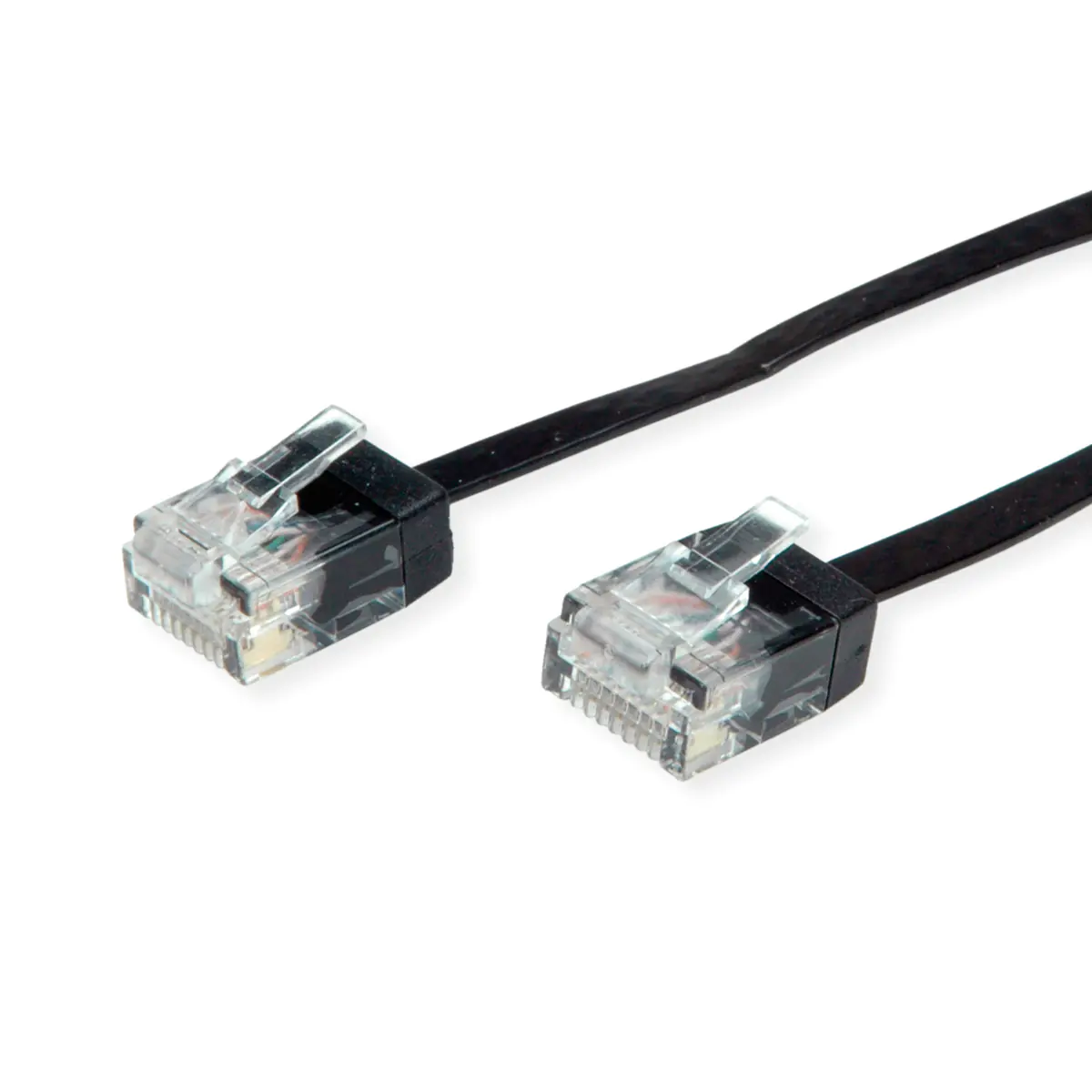 ROLINE UTP Patchkabel Kat6A/Kl.EA Ultraflach schwarz 1m - UTP
