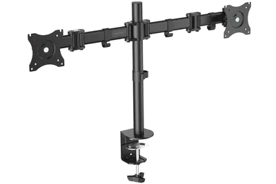 DIGITUS DA-90349 - Befestigungskit (Spannbefestigung für Tisch, 2 Monitorarme) - für 2 LCD-Displays - Bildschirmgröße: 38.1-68.6 cm (15"-27") - Schreibtisch