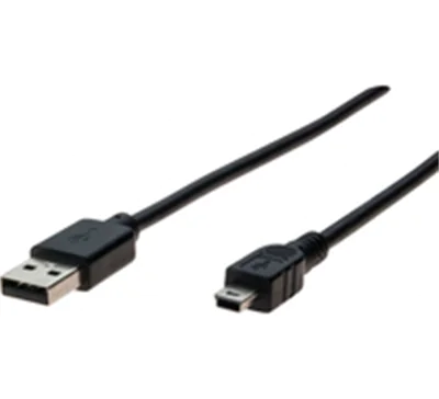 Exertis USB-Kabel - USB Typ A (M) bis Mini-USB Typ B (M) - 1 m - USB 2.0 - Schwarz - 532516