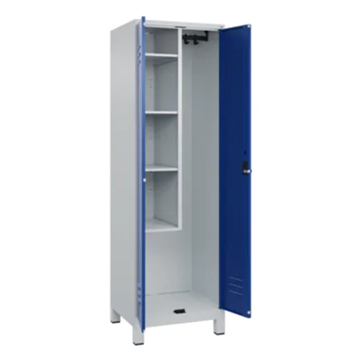 C+P Putzmittelschrank Classic PLUS 600 x 1.950 x 500 mm (B x H x T) Stahl Farbe der Front: enzianblau Farbe des Korpus: lichtgrau C+P Putzmittelschrank Classic PLUS 600 x 1.950 x 500 mm (B x H x T) Stahl Farbe der Front: enzianblau Farbe des Korpus: lichtgrau