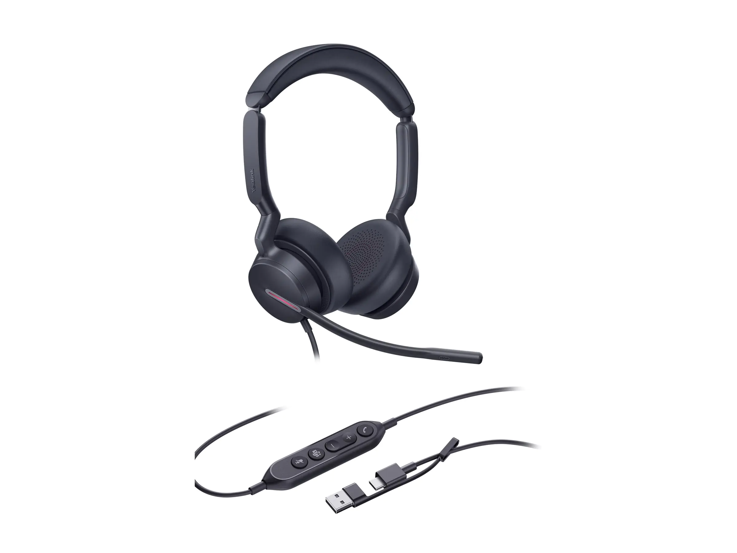 Yealink Headset UH46 Dual Teams USB-C/A - Headset