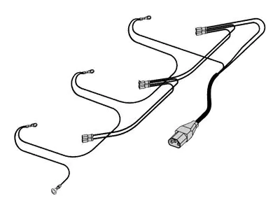 Schroff - Netzsplitter für Lüfter - interne Stromversorgung, 2-polig (W) zu IEC-Anschluss (M) - für P/N: 21236-092
