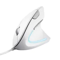 Trust Verto - Vertikale Maus - ergonomisch - Für Rechtshänder - optisch - 6 Tasten - kabelgebunden - USB 2.0 - weiß Trust Verto - Vertikale Maus - ergonomisch - Für Rechtshänder - optisch - 6 Tasten - kabelgebunden - USB 2.0 - weiß