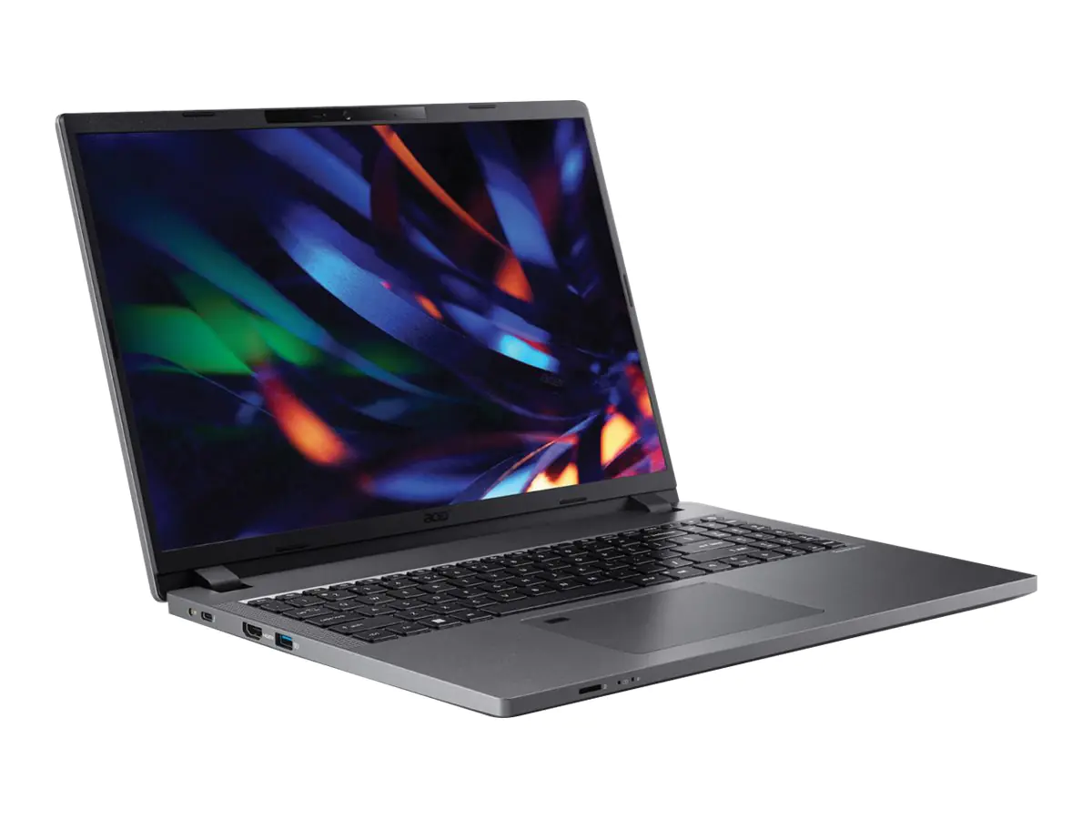 Acer TravelMate P2 16 TMP216-51 - 180°-Scharnierdesign - Intel Core i5 1335U / 1.3 GHz - Win 11 Pro - Intel Iris Xe Grafikkarte - 8 GB RAM - 256 GB SSD - 40.6 cm (16") IPS 1920 x 1200 - Wi-Fi 6E - Stahlgrau - kbd: Deutsch