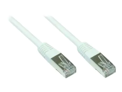 alcasa electronik - Patch-Kabel - RJ-45 (M) bis RJ-45 (M) - 5 m - SFTP, PiMF - CAT 7 - halogenfrei, geformt - weiß