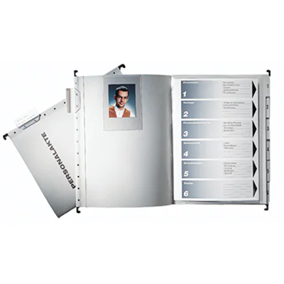 Leitz Personalmappe 300410085 DIN A4 250g Colorspankarton grau Leitz Personalmappe 300410085 DIN A4 250g Colorspankarton grau