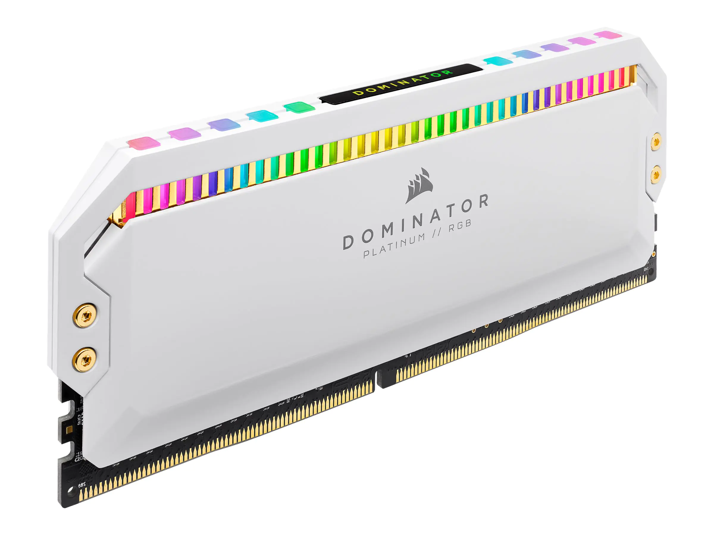 CORSAIR Dominator Platinum RGB - DDR4 - Kit - 16 GB: 2 x 8 GB - DIMM 288-PIN - 3200 MHz / PC4-25600 - CL16 - 1.35 V - ungepuffert - non-ECC - weiß