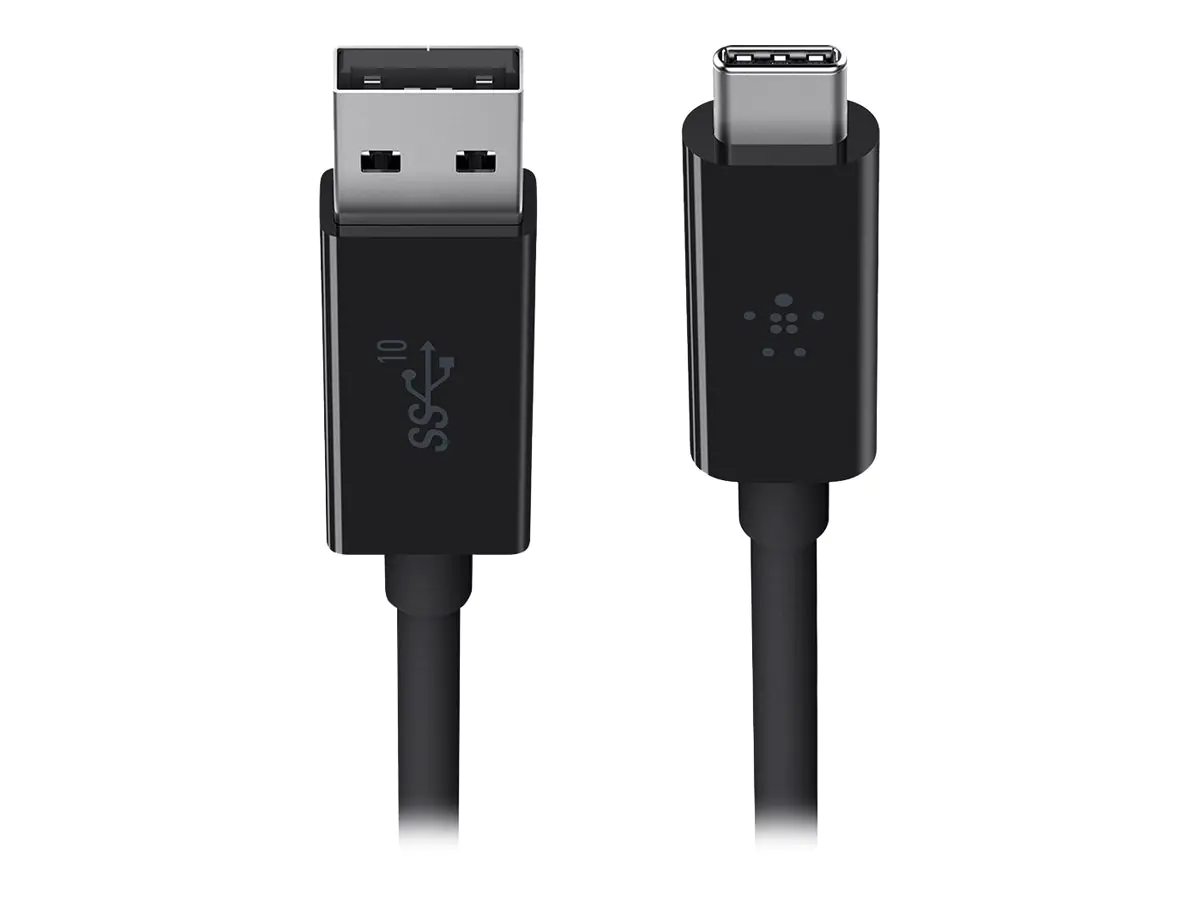 Belkin 3.1 USB-A to USB-C Cable - USB-Kabel - USB Typ A (M) zu 24 pin USB-C (M) - USB 3.1 - 91.4 cm - Schwarz