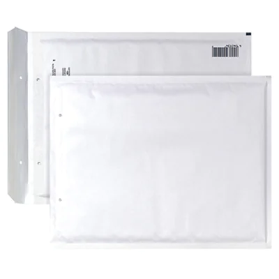 AIRPRO Luftpolstertasche W/19 mit Haftklebung, Lochung für Klammer Kraftpapier weiß 50 St./Pack. AIRPRO Luftpolstertasche W/19 mit Haftklebung, Lochung für Klammer Kraftpapier weiß 50 St./Pack.