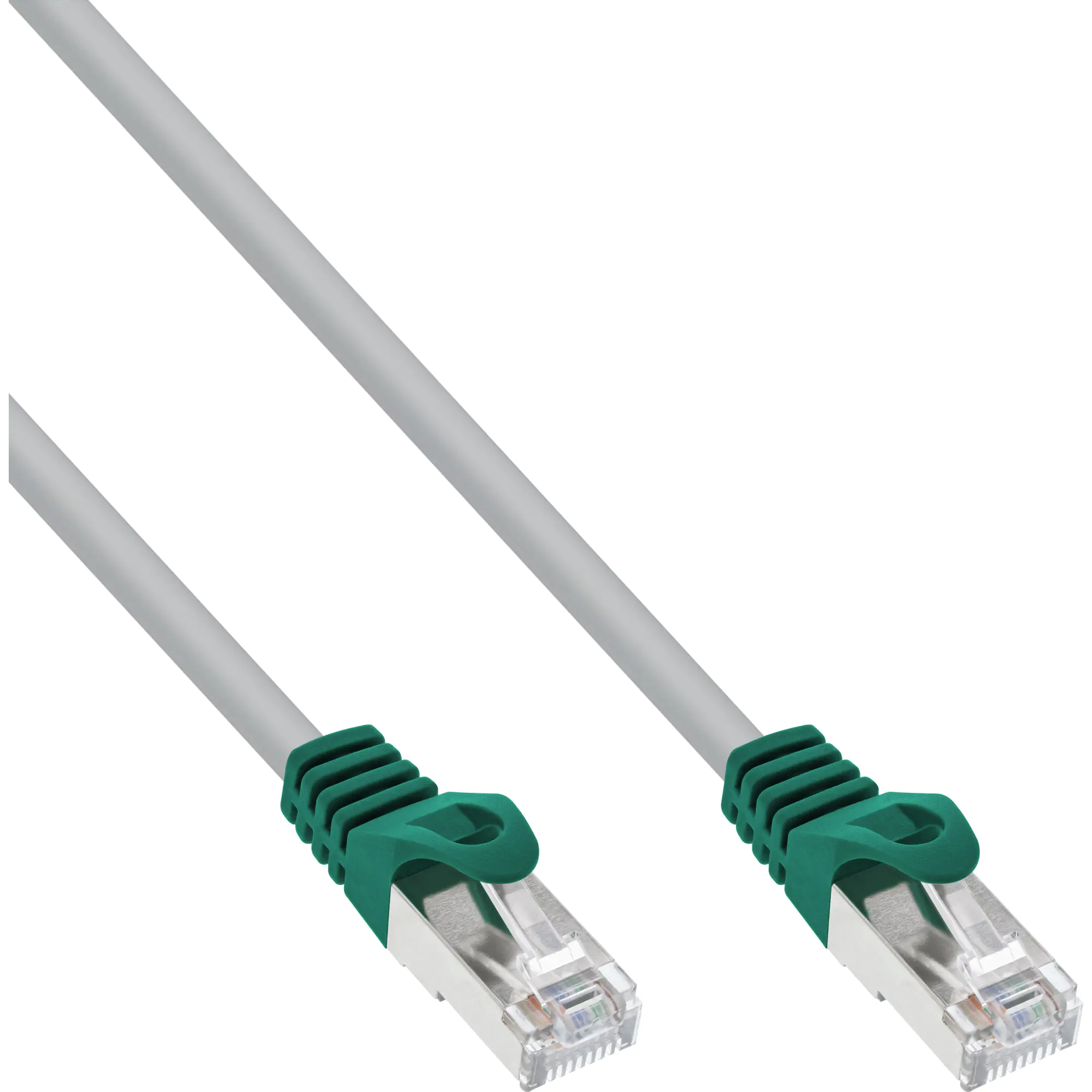 InLine - Crossover-Kabel - RJ-45 (M) zu RJ-45 (M) - 5 m - FTP - CAT 5e - geformt - Grau
