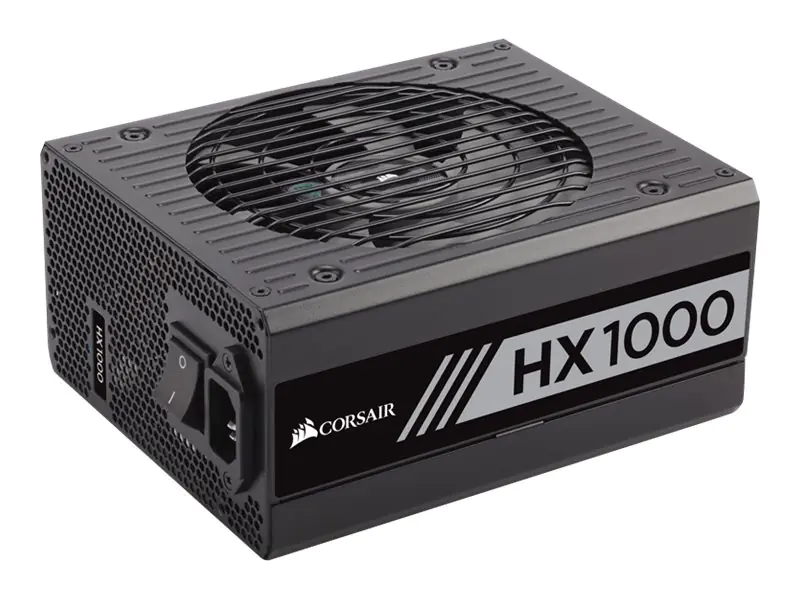 CORSAIR HX Series HX1000 - Netzteil (intern) - ATX12V 2.4/ EPS12V 2.92 - 80 PLUS Platinum - Wechselstrom 100-240 V - 1000 Watt - Europa
