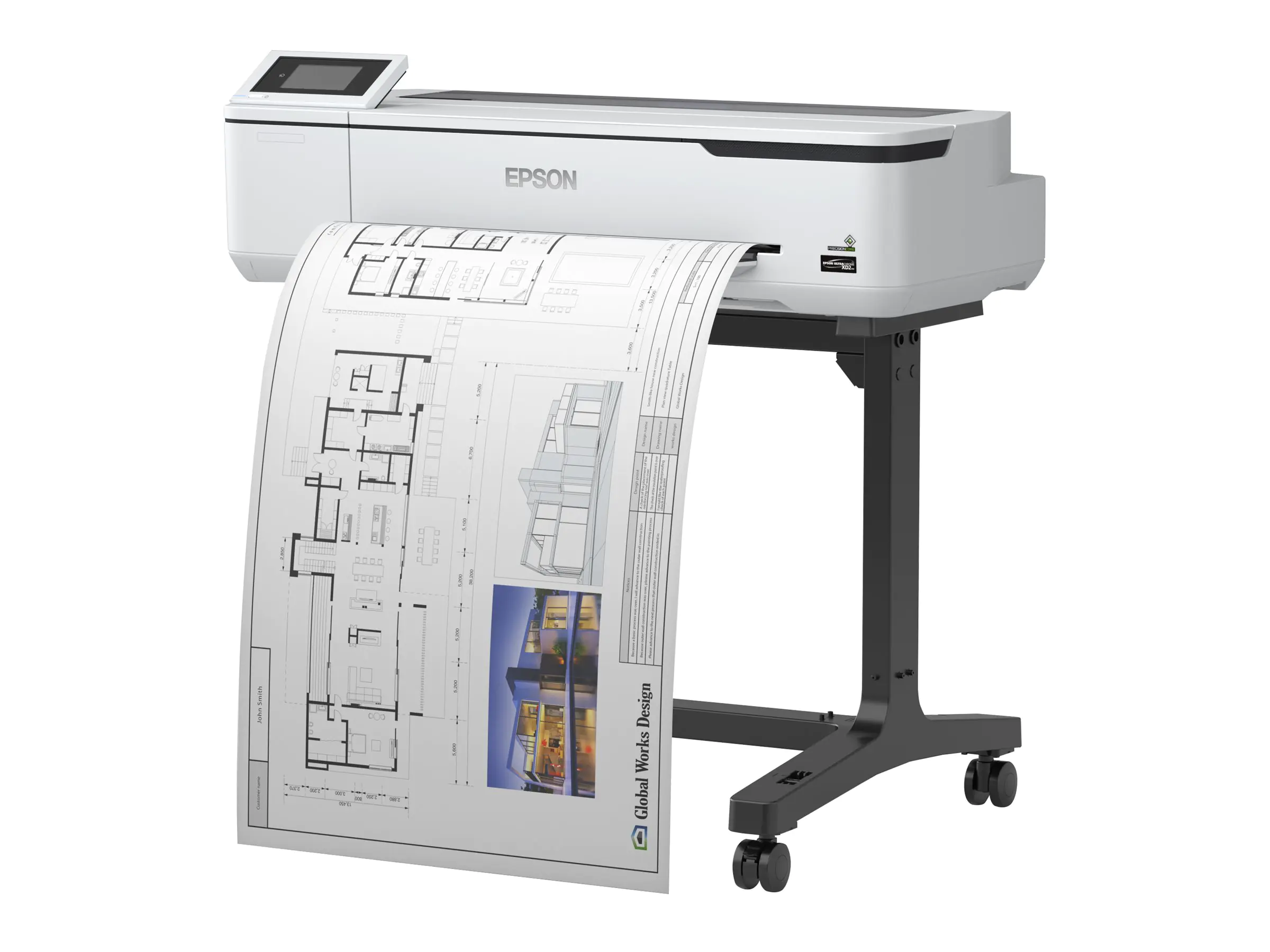 Epson SureColor SC-T3100 - 610 mm (24") Großformatdrucker - Farbe - Tintenstrahl - Rolle A1 (61,0 cm) C11CF11302A0