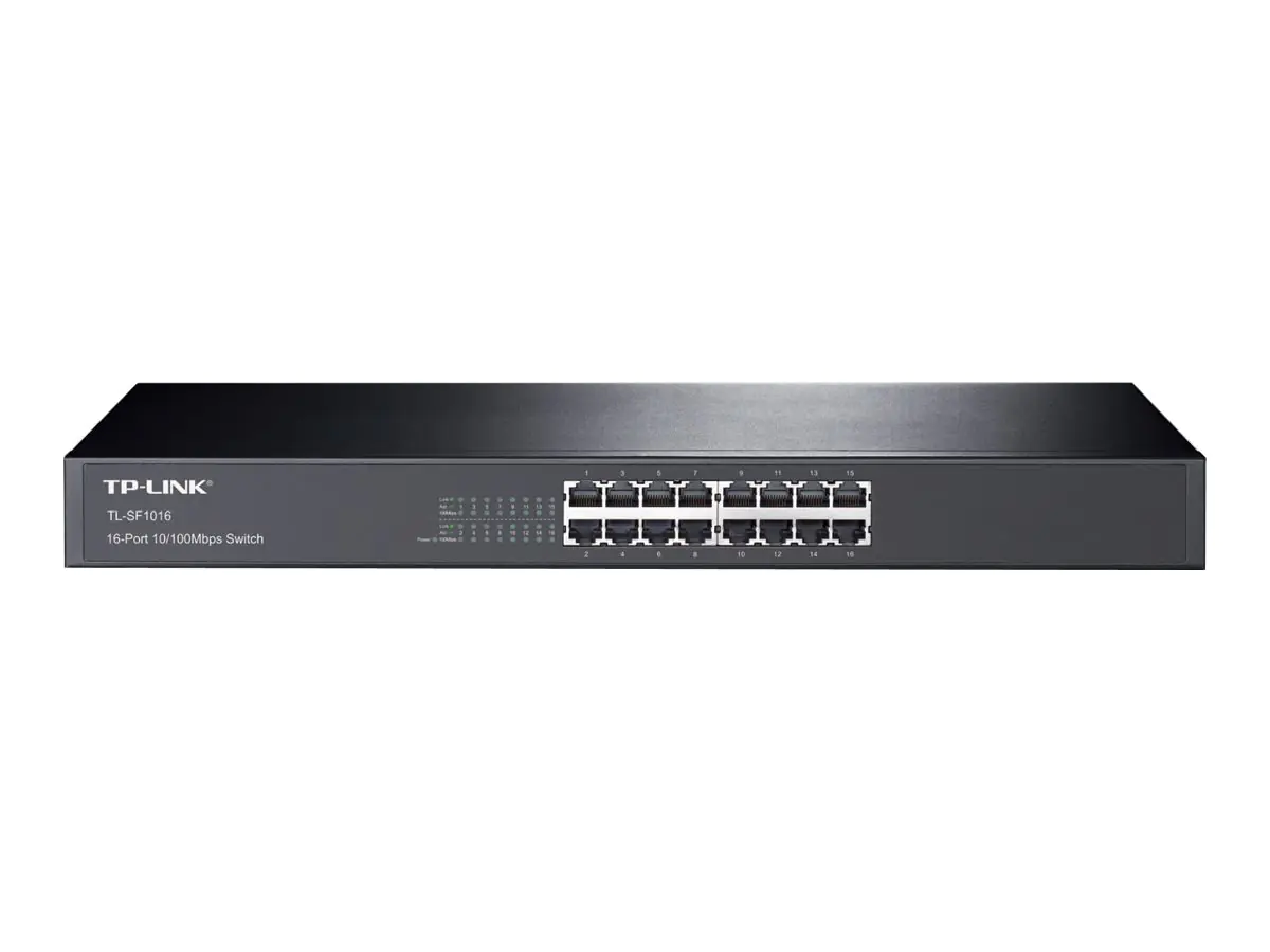 TP-Link TL-SF1016DS - V4.0 - Switch - unmanaged - 16 x 10/100 - Desktop, an Rack montierbar