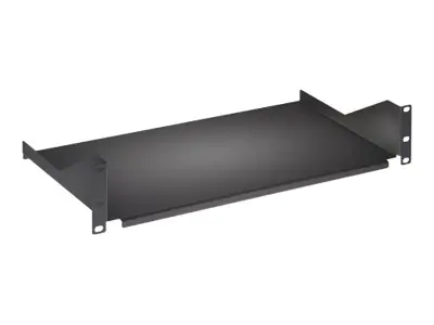 IC Intracom Intellinet 19" Cantilever Shelf, 2U, Fixed, Depth 400mm, Max 25kg, Black, Three Year Warranty - Rack - Regal - Schwarz, RAL 9005 - 2U - 48.3 cm (19") 710916
