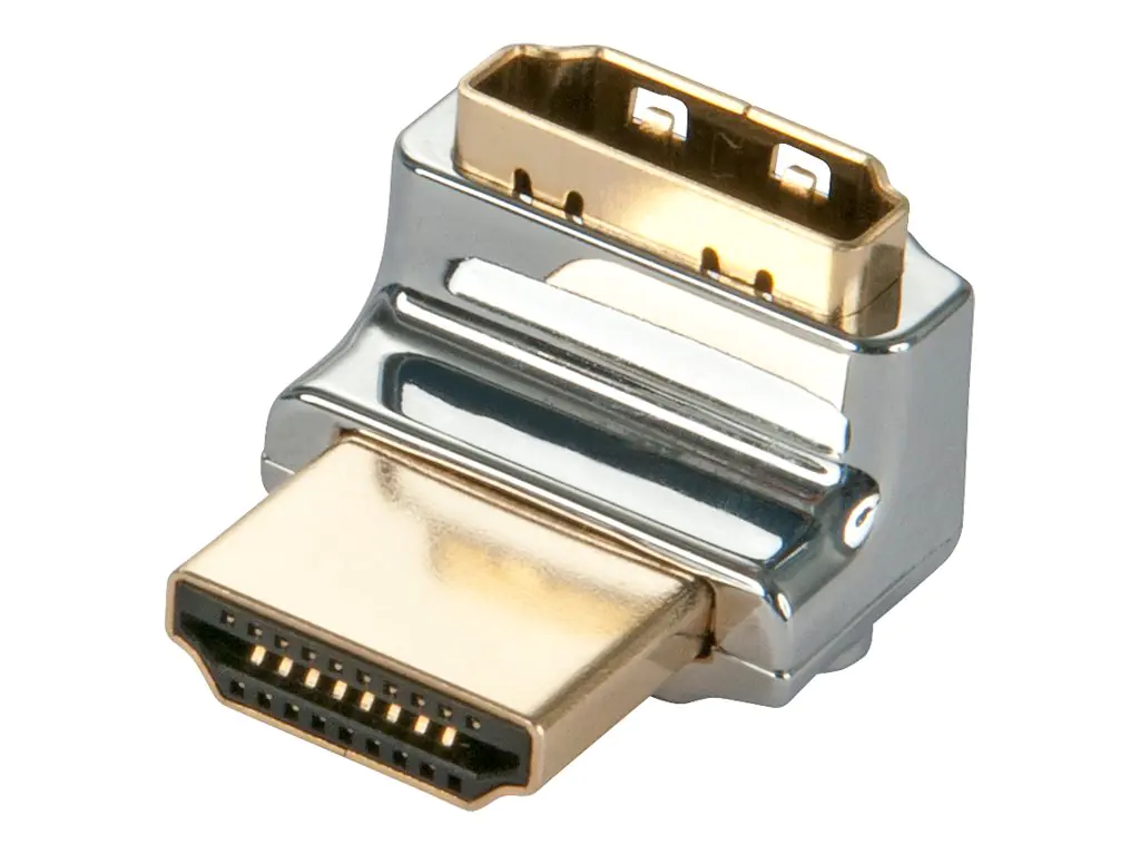 Lindy CROMO UP - HDMI rechtwinkliger Adapter - HDMI männlich zu HDMI weiblich - abgeschirmt - 270° Stecker