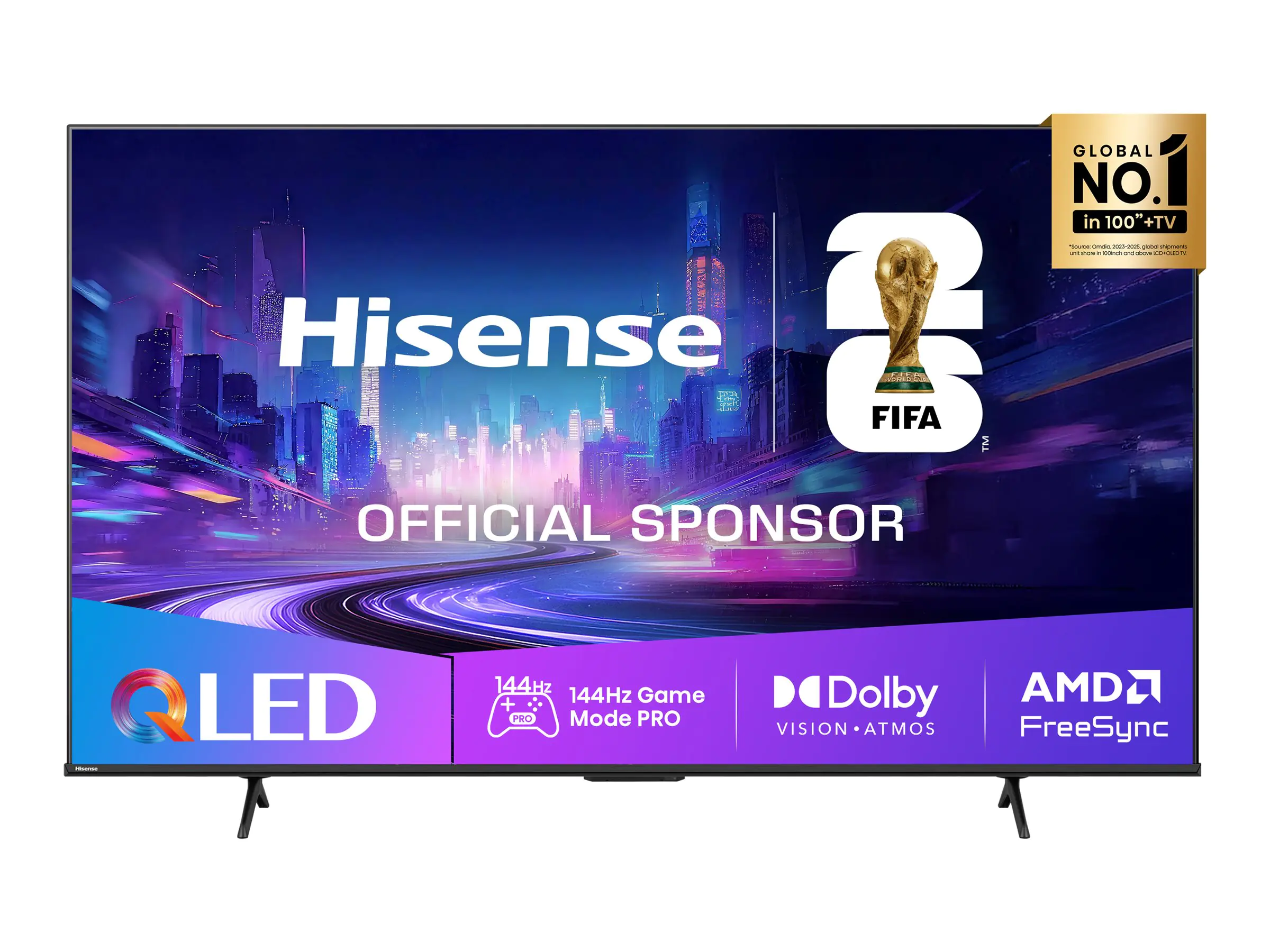 Hisense 75E77Q Pro sw QLED-TV UHD Multituner Smart Dolby Vision HDR10+ PVR