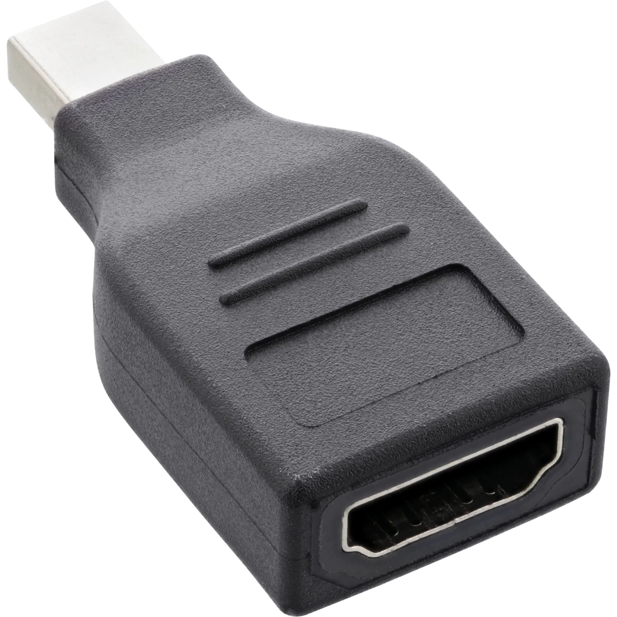 InLine - Videoadapter - DisplayPort männlich zu HDMI männlich - Schwarz