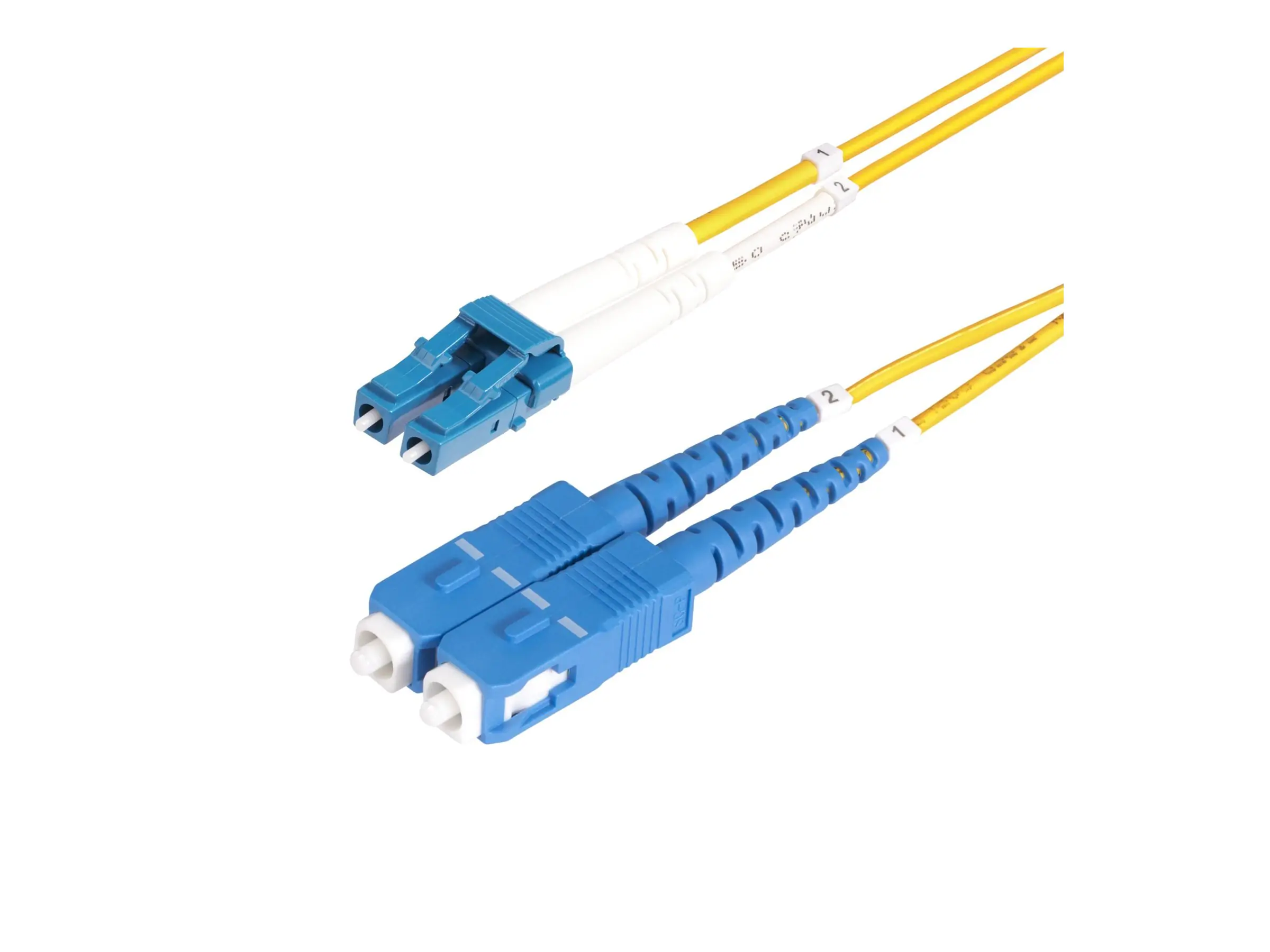 StarTech.com 1m (3ft) LC to SC (UPC) OS2 Single Mode Duplex Fiber Optic Cable, 9/125µm, Laser Opti StarTech.com 1m (3ft) LC to SC (UPC) OS2 Single Mode Duplex Fiber Optic Cable, 9/125µm, Laser Opti
