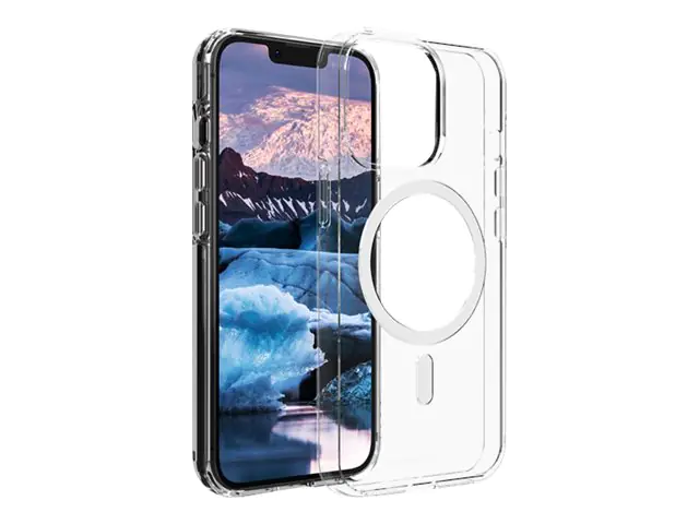 dbramante1928 Iceland Pro - Hintere Abdeckung für Mobiltelefon - kompatibel mit MagSafe - 100 % recycelter Kunststoff - klar - für Apple iPhone 13 mini
