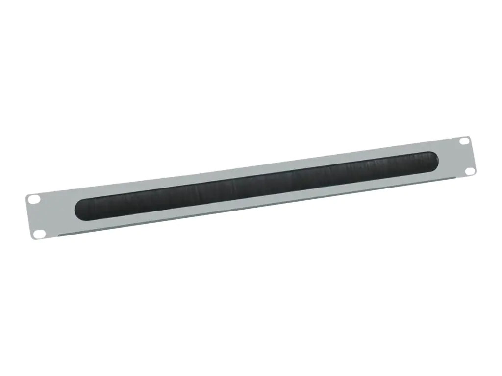 VALUE - Rack-Blende mit Bürste für Kabeldurchführung - Hellgrau, RAL 7035 - 1U - 48.3 cm (19")