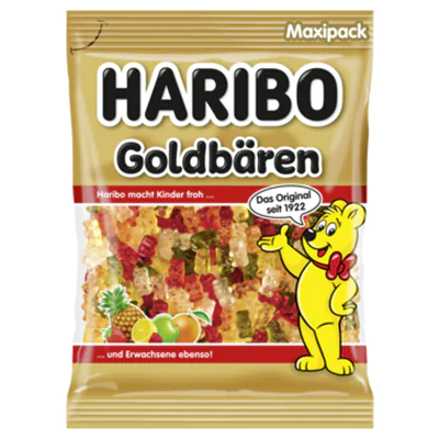 HARIBO Fruchtgummi Goldbären 1.000 g/Pack. HARIBO Fruchtgummi Goldbären 1.000 g/Pack.