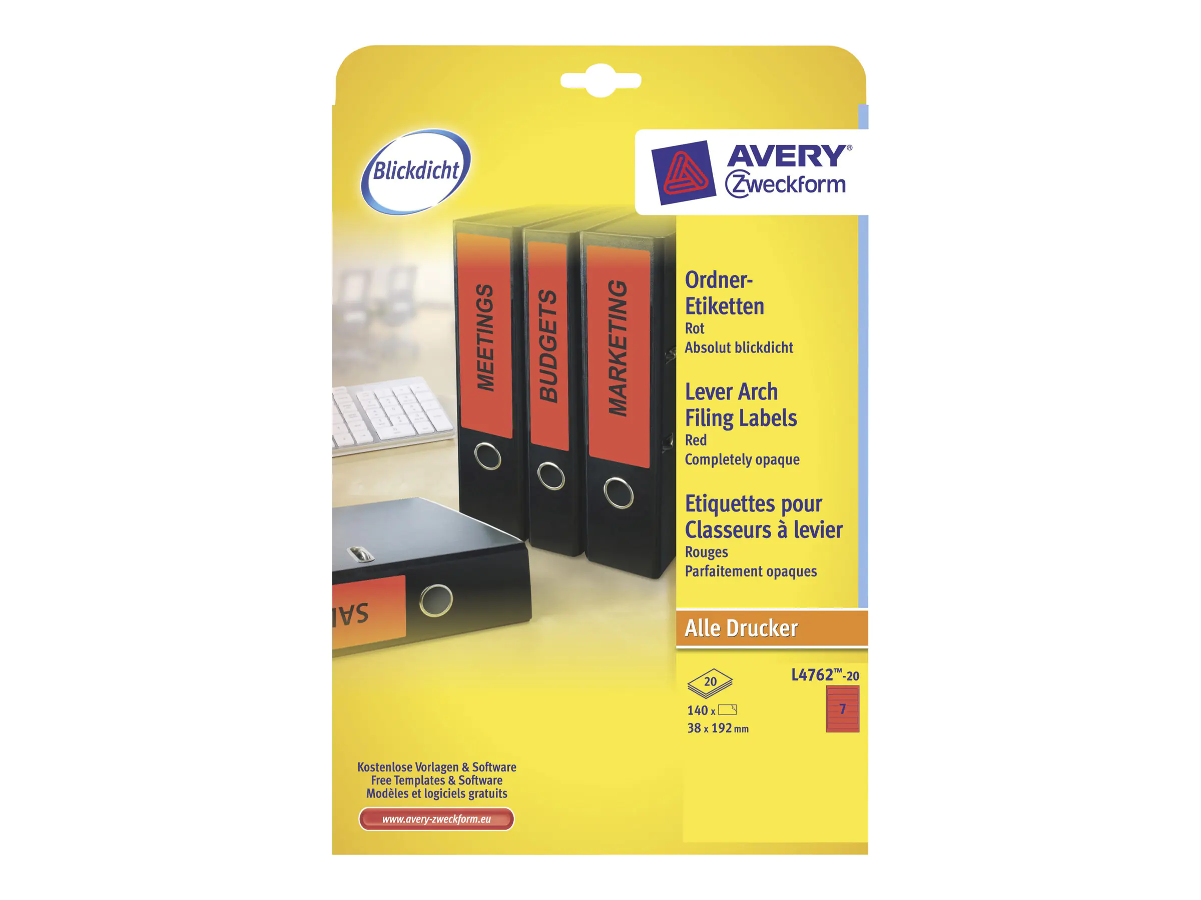 Avery Zweckform A L4762-20
