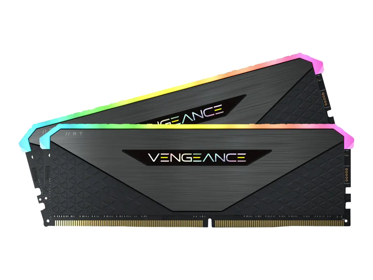 CORSAIR Vengeance RGB RT - DDR4 - Kit - 16 GB: 2 x 8 GB - DIMM 288-PIN - 4000 MHz / PC4-32000 - CL18 - 1.35 V - ungepuffert - non-ECC - Schwarz