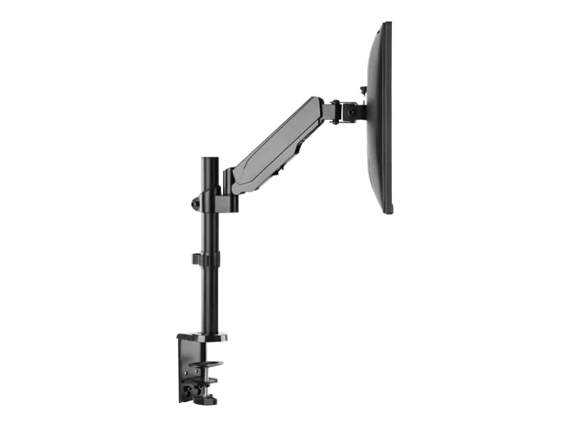 TECHly - Befestigungskit - einstellbarer Arm - für LCD-Display - Aluminium, Stahl - Schwarz - Bildschirmgröße: 43.2-81.3 cm (17"-32") - Klemmmontage, Tischmontage