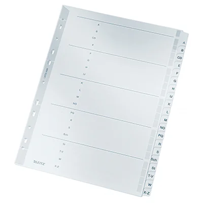 Leitz Register 43280000 A-Z DIN A4 volle Höhe Karton grau Leitz Register 43280000 A-Z DIN A4 volle Höhe Karton grau
