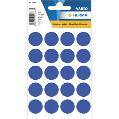 HERMA Markierungspunkt 1883 19mm dunkelblau 100 St./Pack. HERMA Markierungspunkt 1883 19mm dunkelblau 100 St./Pack.
