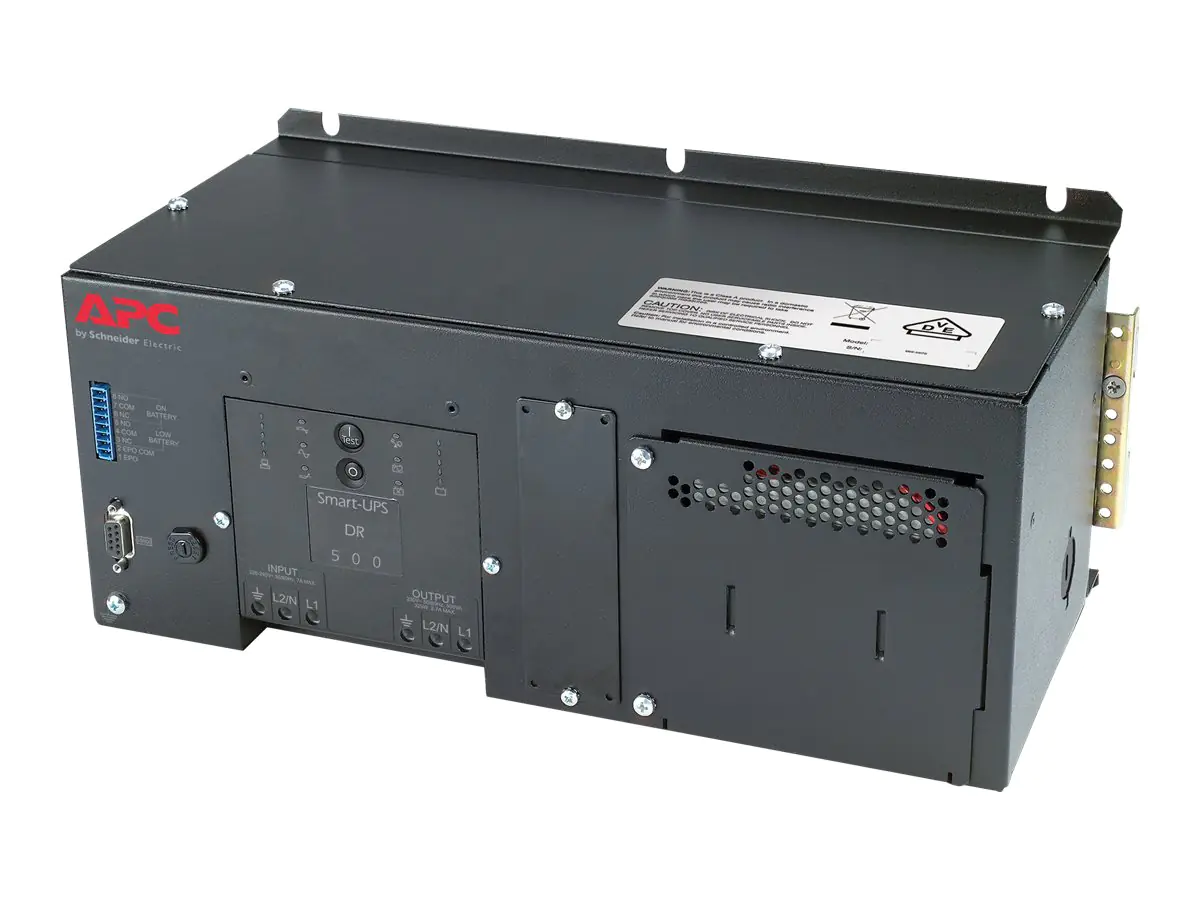 APC Smart-UPS SUA500PDRI-H - USV (DIN-Schienenmontage möglich) - Wechselstrom 220/230/240 V - 325 Watt - 500 VA - RS-232 - Ausgangsanschlüsse: 1 - Schwarz