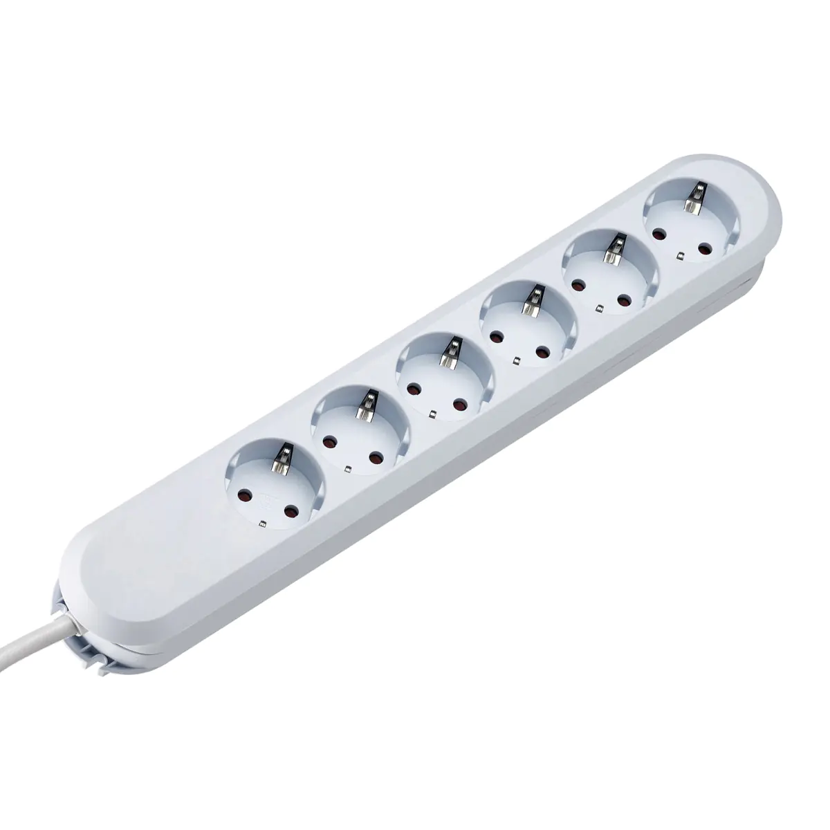 Bachmann SMART 6x Schuko H05VV-F 3G 1.50mm² 16A/3680W 5m, 5 m, Kunststoff, Weiß, 6 AC-Ausgänge, 3680 W, 16 A 381.249K