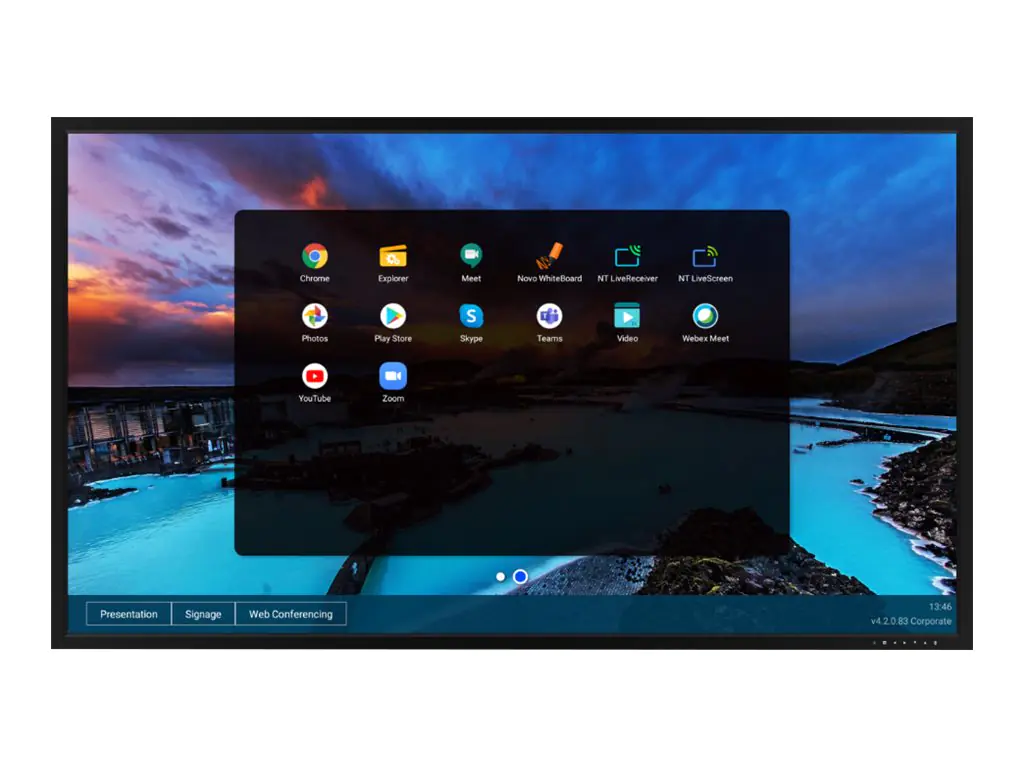 Vivitek NovoDisplay DK551P - 140 cm (55") Diagonalklasse LCD-Display mit LED-Hintergrundbeleuchtung - interaktive Digital Signage - 4K UHD (2160p) 3840 x 2160 - direkt beleuchtete LED - Schwarz