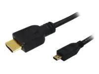 LogiLink High Speed with Ethernet - HDMI-Kabel mit Ethernet - HDMI männlich zu 19 pin micro HDMI Type D männlich - 2 m