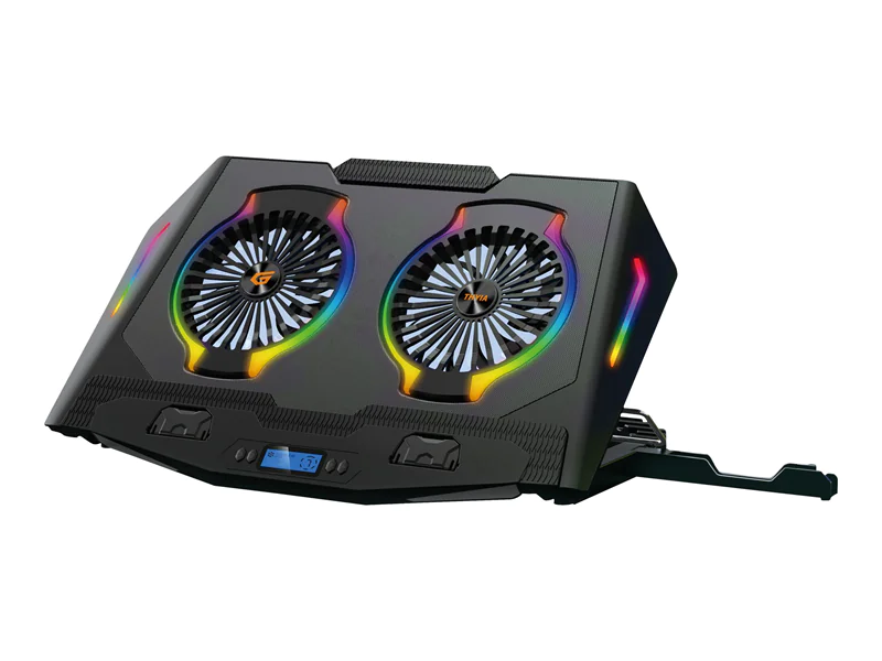 Conceptronic ERGO Gaming - Notebook-Lüfter - mit Smartphone-Ständer, 2-Port USB 2.0 Hub - 43.2 cm (17") - 125 mm - Schwarz Conceptronic ERGO Gaming - Notebook-Lüfter - mit Smartphone-Ständer, 2-Port USB 2.0 Hub - 43.2 cm (17") - 125 mm - Schwarz